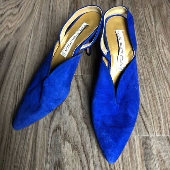 Via Spiga suede‎ pointy toe heels made in Italy - Picture 1 of 4